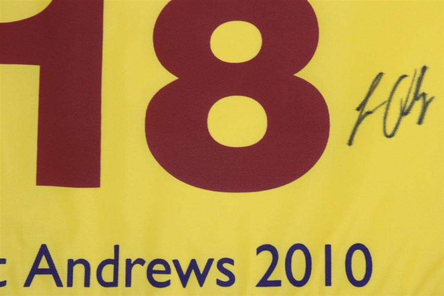 Louie Oosthuizen Signed 2010 The Open Championship at St. Andrews Flag JSA #V87402