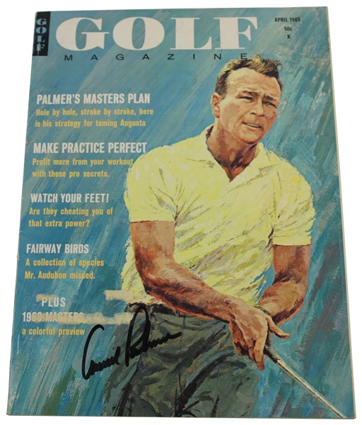 Arnold Palmer Signed Golf Magazine April 1963 JSA ALOA