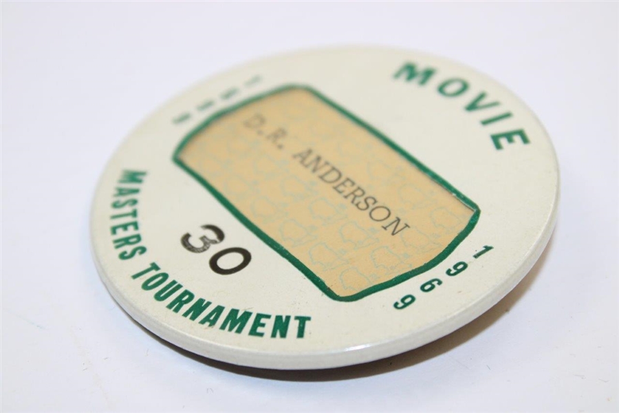 1969 Masters Tournament Movie Badge #30 - D.R. Anderson