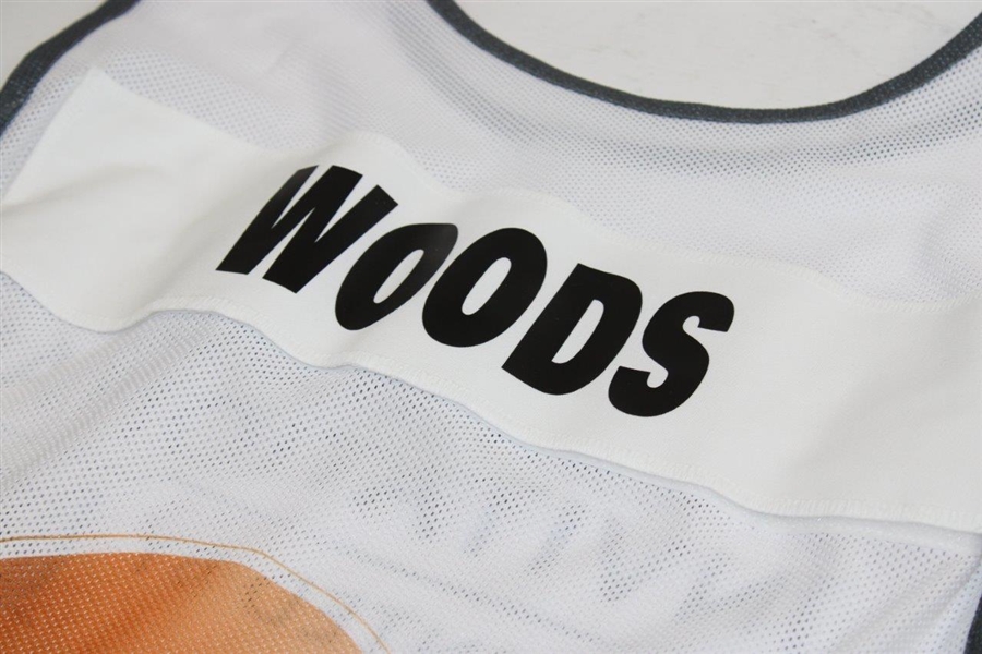 Tiger Woods Invitational Caddy Bib with Woods Nameplate