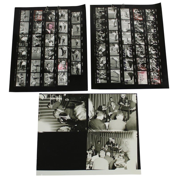 Lester Nehamkin Set of 15 Photographs Including Mickey Mantle, Palmer, Joe Louis & More