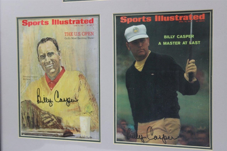 Billy Casper Signed Five (5) Sports Illustrated Magazines Display - Framed JSA ALOA
