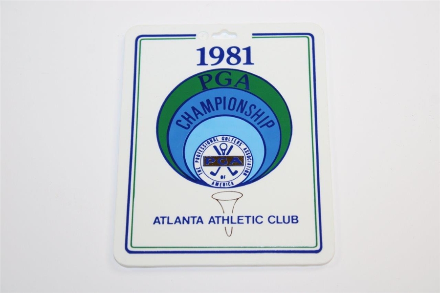 Sam Snead's 1981 PGA Championship at Atlanta Athletic Club Competitor Bag Tag