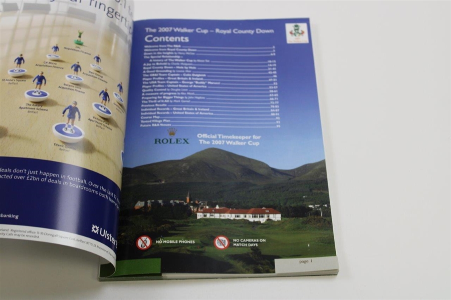 2007 Walker Cup at Royal County Down Golf Club Official Program
