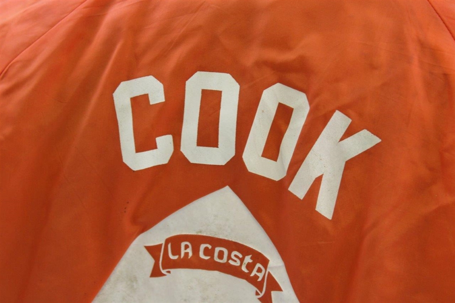 John Cook Mony Tournament of Champions at La Costa Orange Caddie Jacket