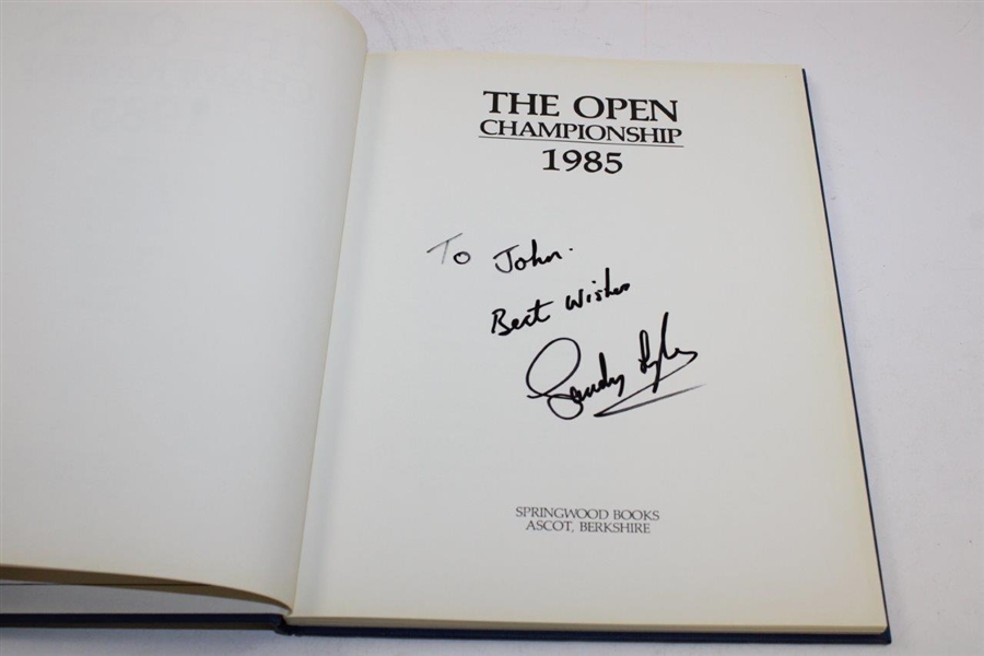 Sandy Lyle Signed 'The OPEN Championship 1985' Book Authorized by The R&A JSA ALOA