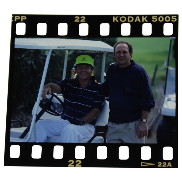 Actor Jack Nicholson Golfing with John Andrisani Original Negative - Andrisani Collection