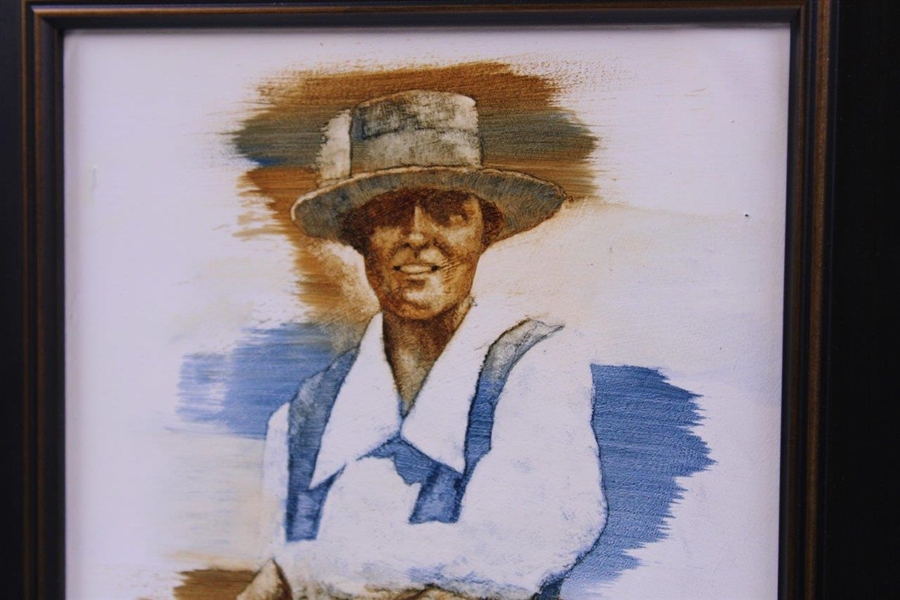 Original Oil on Panel Alexa Stirling Painting & Sketch by Artist Robert Fletcher - Framed