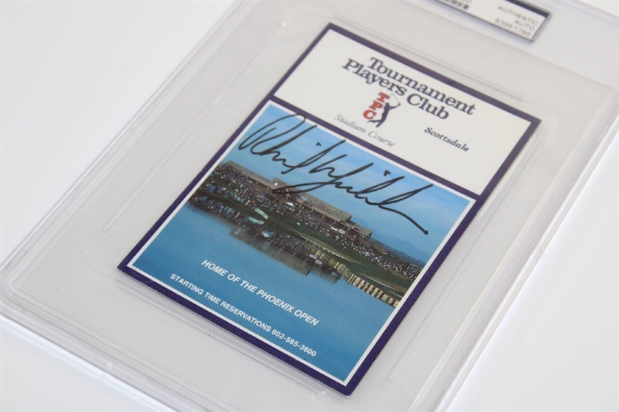 Phil Mickelson Signed TPC Stadium Course Scorecard PSA/DNA #83957796