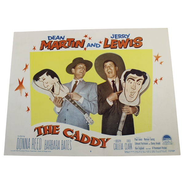 1953 'The Caddy' Movie 11x14 Lobby Card #8 - Dean & Jerry Playing with Guitars