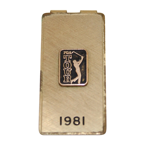 Bobby Clampett's Personal 1981 PGA Tour Member Money Clip/Badge