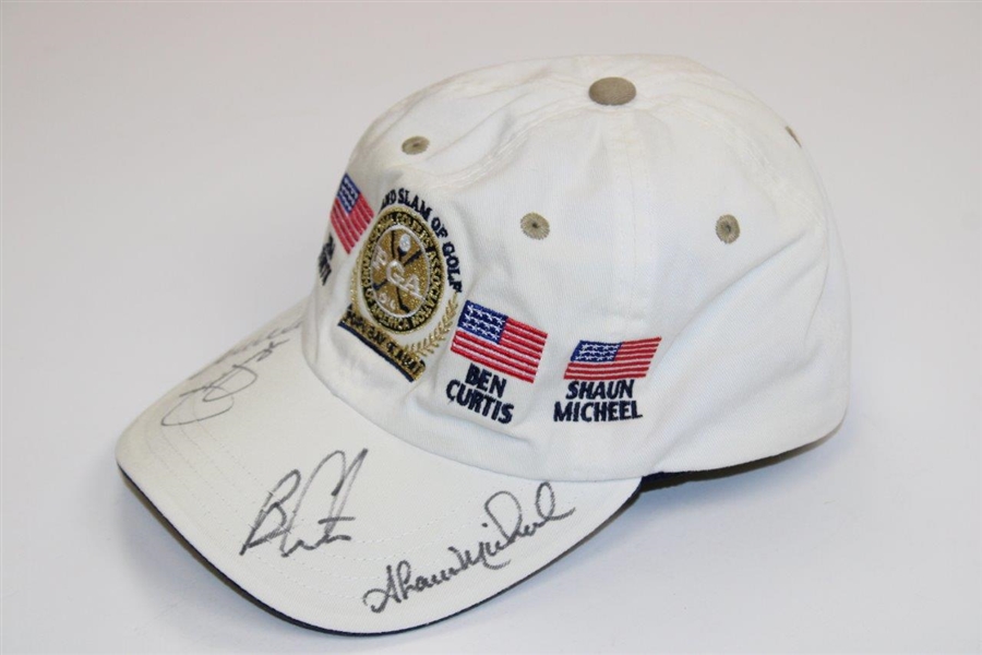 Furyk, Curtis, Weir & Micheel Signed 2003 Grand Slam of Golf Hat - Clampett Collection JSA ALOA
