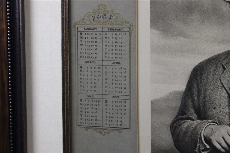 1909 Horace Hutchinson Life Association of Scotland Calendar Framed Piece