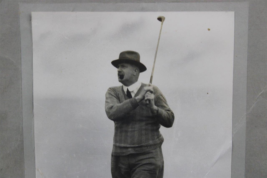 1922 Edward 'Ted' Ray Post-Swing 'The Sport General Press Agency Ltd' Original Photo Framed