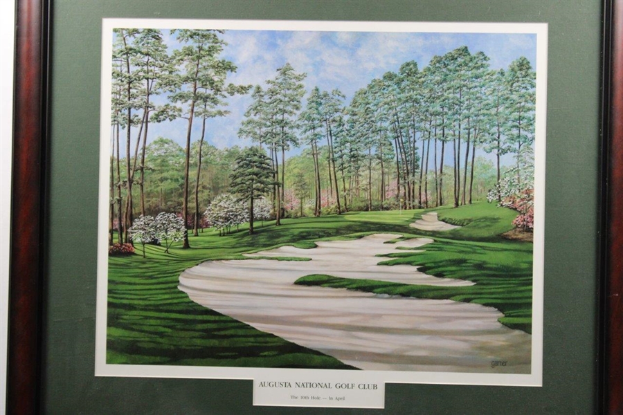 Augusta National Golf Club 'The 10th Hole- In April' by Garner Print - Framed