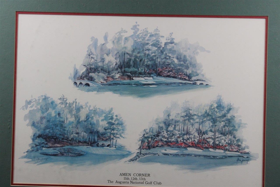 The Augusta National Golf Club 'Amen Corner 11th, 12th, & 13th' Print - Framed