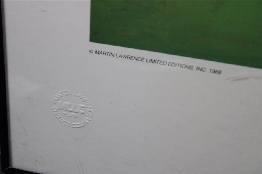 1988 Mark King 'Martin Lawrence Limited Editions 1989' Masters 11th Hole Green Print - Framed