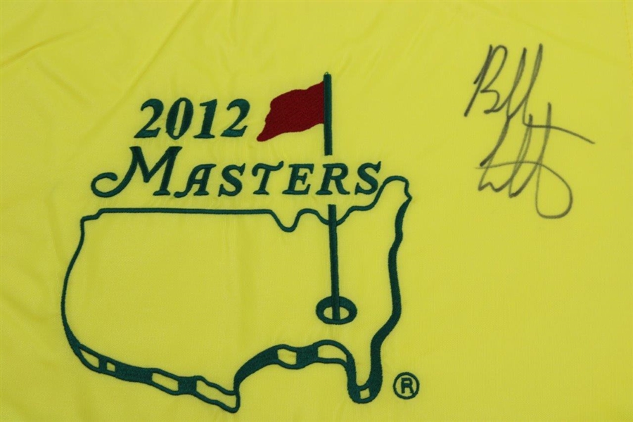Bubba Watson Signed 2012 Masters Embroidered Flag JSA ALOA