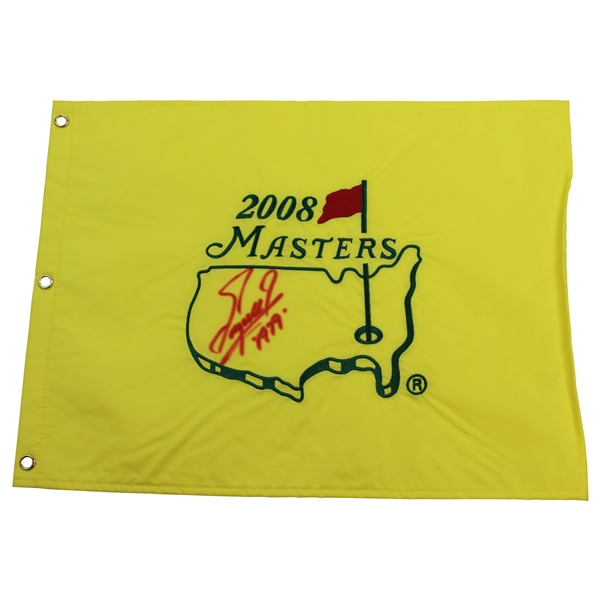 Fuzzy Zoeller Signed 2008 Masters Embroidered Flag with '1979' JSA ALOA