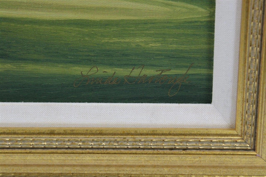 Bobby Clampett's 1999 Masters Gift - Linda Hartough Signed Ltd Ed #8 Hole Yellow Jasmine Canvas