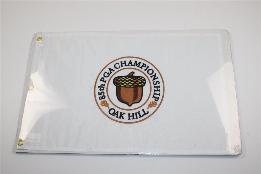 2003 PGA at Oak Hill Yellow Screen & White Embroidered Flags - Unopened - Bobby Clampett