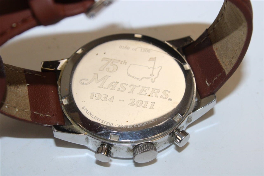 2011 Masters Tournament Ltd Ed 75th Anniversary Watch in Box #160/1200