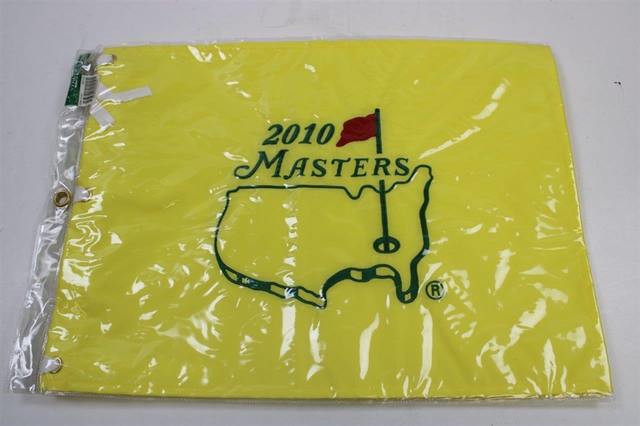 Seven (7) Masters Tournament Embroidered Flags - 2009-2015 - Unopened
