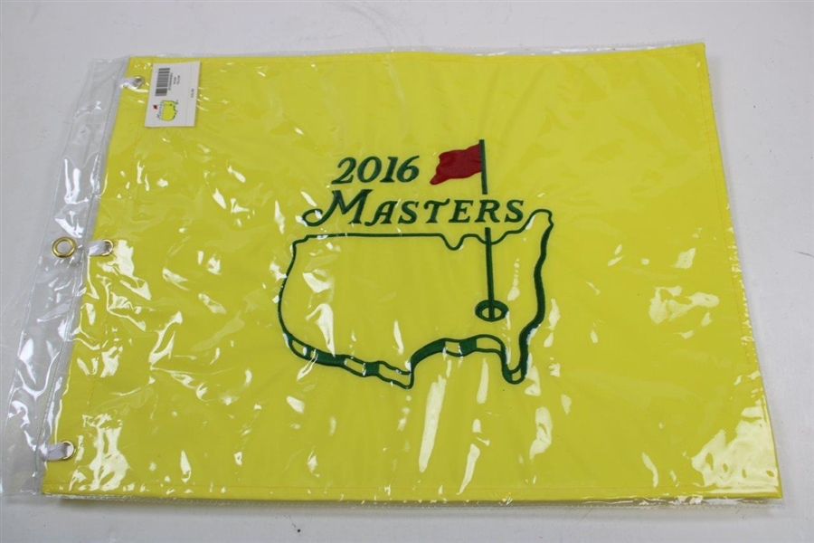 Four (4) Masters Tournament Embroidered Flags - 2016-2019 - Unopened
