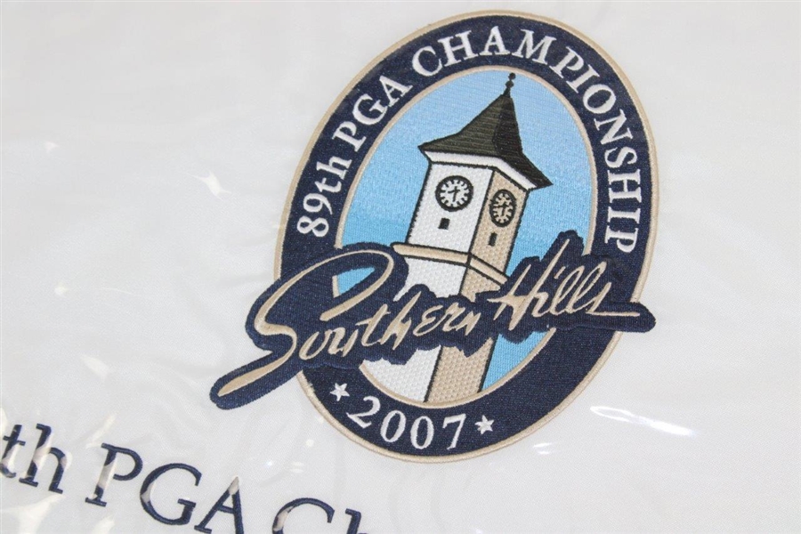 2007 PGA Championship at Southern Hills Embroidered White Flag - Tiger Woods Winner