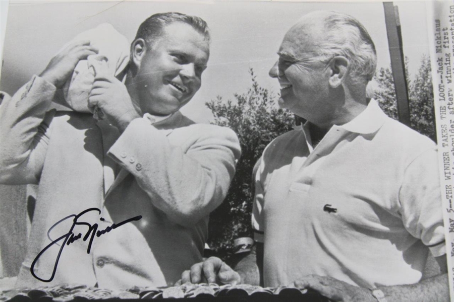 Jack Nicklaus Signed 1963 Tournament of Champions Photo JSA ALOA