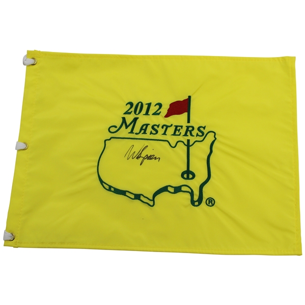 Webb Simpson Signed 2012 Masters Embroidered Flag JSA ALOA
