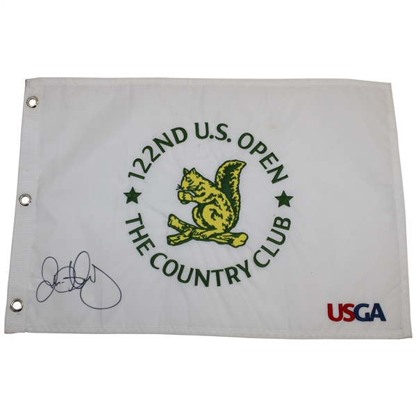Rory McIlroy Signed 2022 US Open at The Country Club Embroidered Flag JSA ALOA
