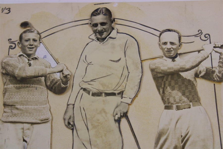 1926 Famous Golfing Von Elm Brothers, Three Champions of Golf (Unique Photo-Art)