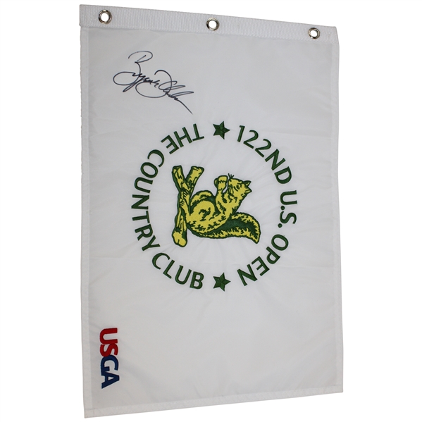 Bryson DeChambeau Signed 2022 US Open at The Country Club Embroidered Flag JSA ALOA