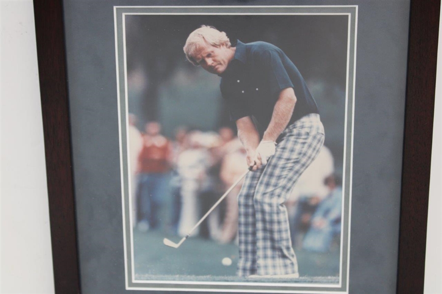 Jack Nicklaus 1973 PGA Championship at Canterbury GC Cherry Wood Golf Display