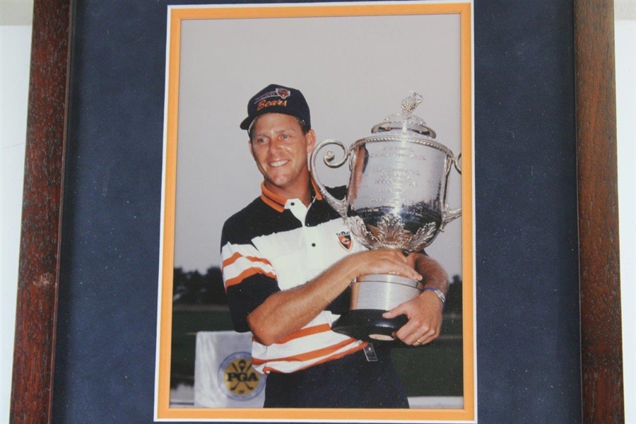 Payne Stewart 1989 PGA Championship at Kemper Lakes GC Cherry Wood Golf Display