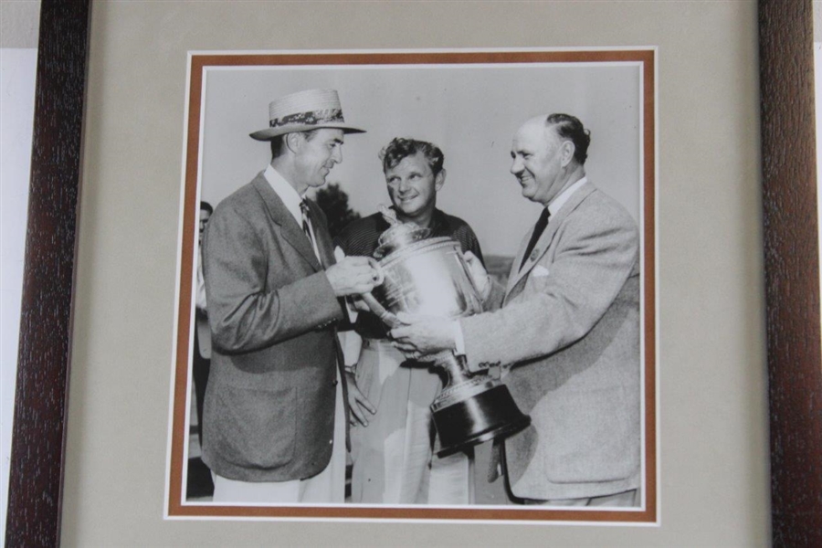 Sam Snead 1951 PGA Championship at Oakmont CC Cherry Wood Golf Display