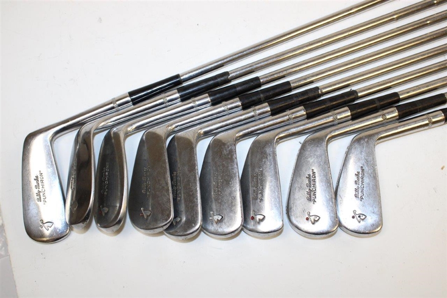 Set of Billy Burke Autograph PUNCHIRON Collapsable Golf Irons - PGA REACH COLLECTION