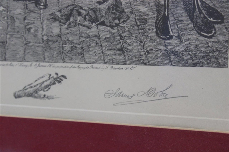 Dendy Sadler & James Dobie Golf Maker 1914 Print - Framed 