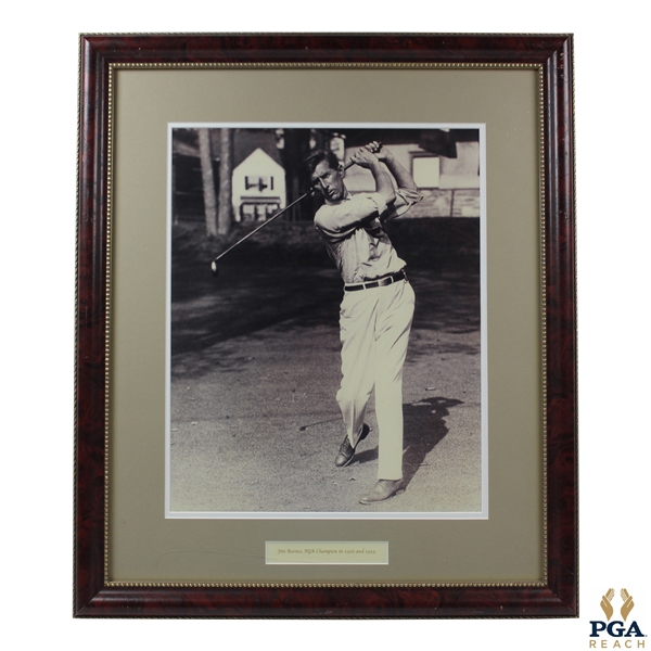 Jim Barnes 1916 & 1919 PGA Champion Oversize Photo - Framed