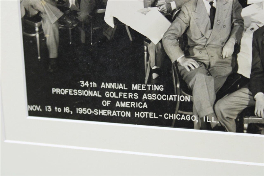 1950 PGA of America's 34th Annual Meeting at Sheraton Chicago Burke & Dean Photo - Framed