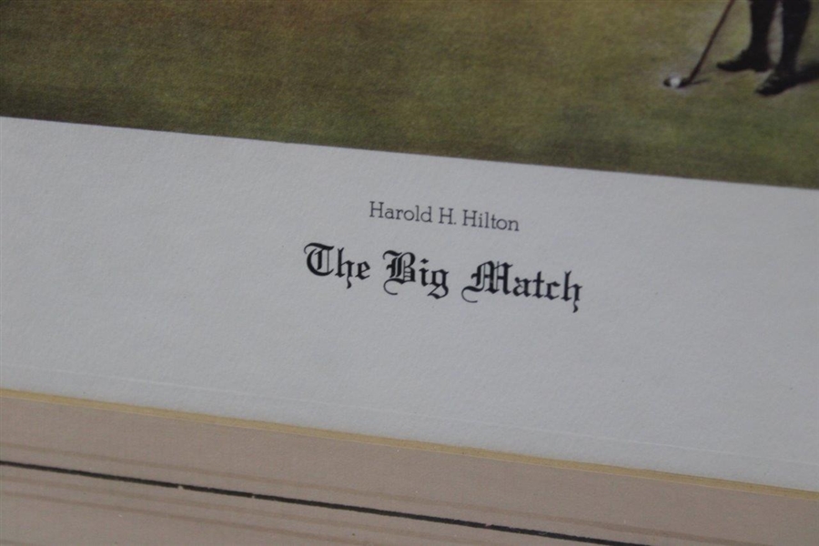 The Big Match' Harold H. Hilton Print - Framed