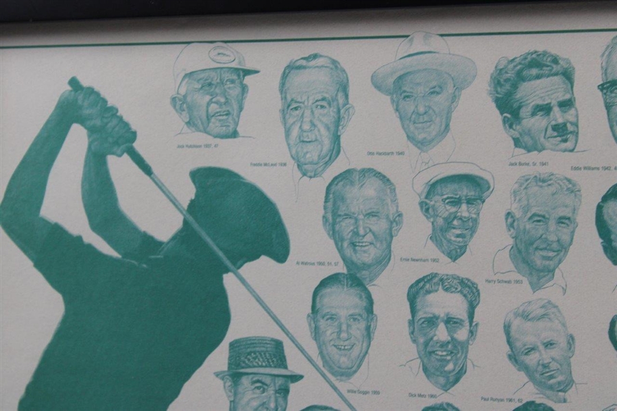 1937-1990 PGA Senior Champions Ltd Ed #94/200 Print - Framed