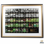 1997 Champions of Golf - The Masters Collection Uncut Golf Card Sheet - Framed