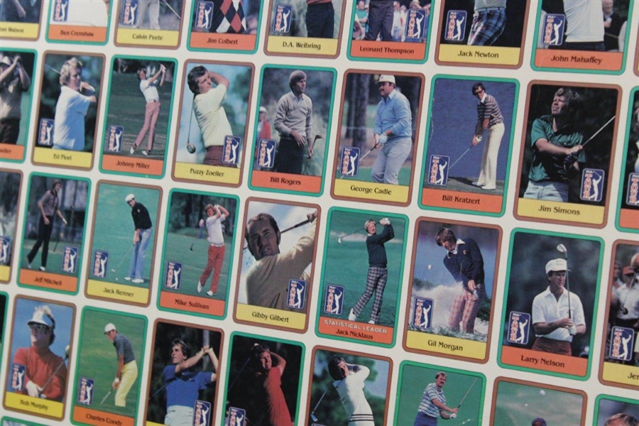 1980 Top 60 Money Winners Uncut Card Sheet - Matted