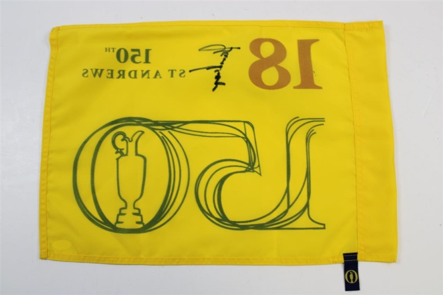 Gary Player Signed 2022 Open Championship 150th Flag JSA #AH45130