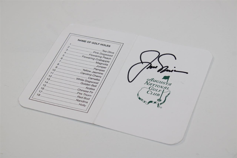 Jack Nicklaus Signed Augusta National Scorecard JSA ALOA