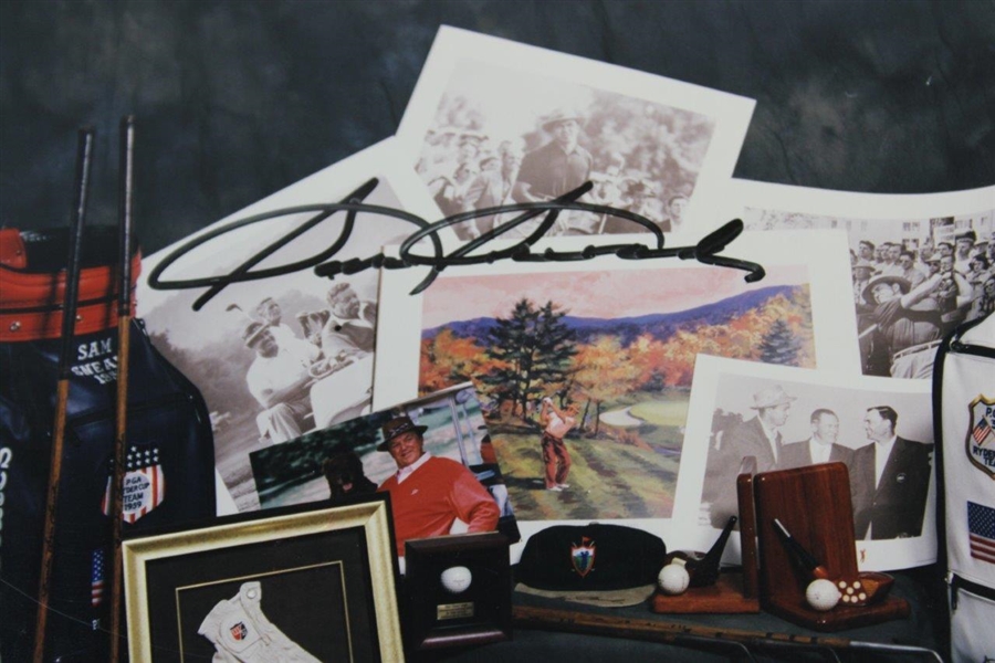 Sam Snead Signed Photo of Personal Items Photo Inc. Claret Jug, Glove, Ryder Cup Items, Etc. JSA ALOA
