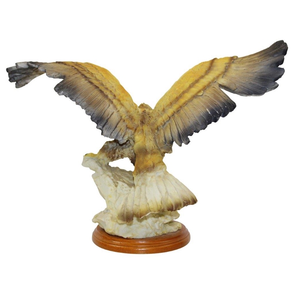 Sam Snead's Personal Favorite Eagle Sculpture Displayed at Home in Bedroom with Photos