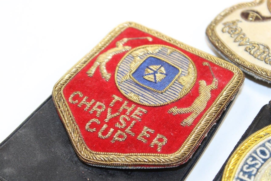 Chi-Chi Rodriguez's Chrysler Cup, PGA Masters Professional & Hawaiian Open Bullion Badges